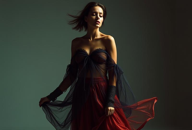 Example of creative fashion photography for an editorial spread