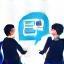 Icon representing an interview process
